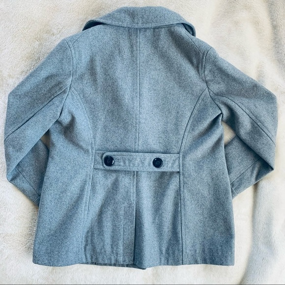 Old Navy Women’s Size S Classic Wool Peacoat Grey - Picture 7 of 7
